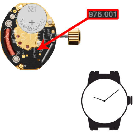 Μηχανή ρολογιού ETA 976.001