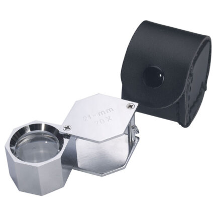 Μεγεθυντικός φακός x20 σε δερμάτινη θήκη