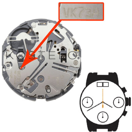 HATTORI - EPSON VK73 - SEIKO 6T73