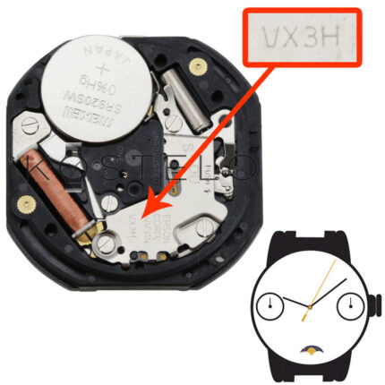 Μηχανή ρολογιού HATTORI - EPSON VX3H