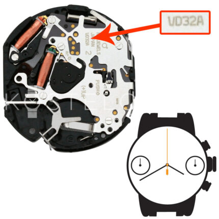 Μηχανή ρολογιού HATTORI - EPSON VD32